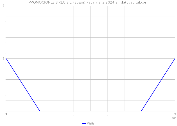 PROMOCIONES SIREC S.L. (Spain) Page visits 2024 