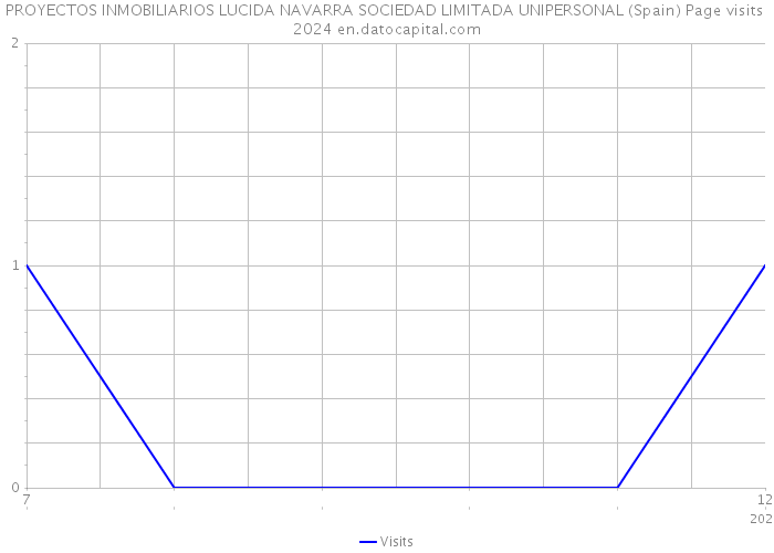 PROYECTOS INMOBILIARIOS LUCIDA NAVARRA SOCIEDAD LIMITADA UNIPERSONAL (Spain) Page visits 2024 