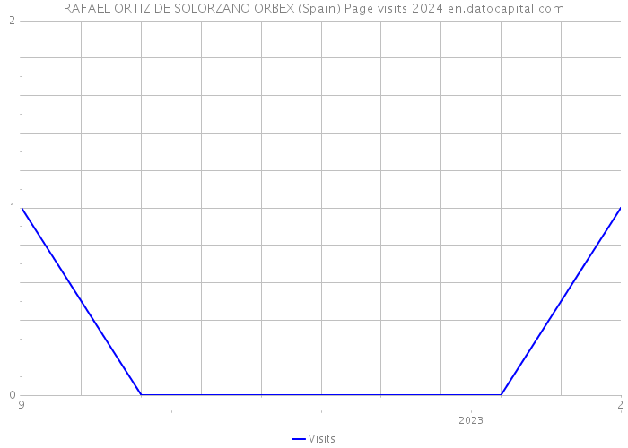RAFAEL ORTIZ DE SOLORZANO ORBEX (Spain) Page visits 2024 