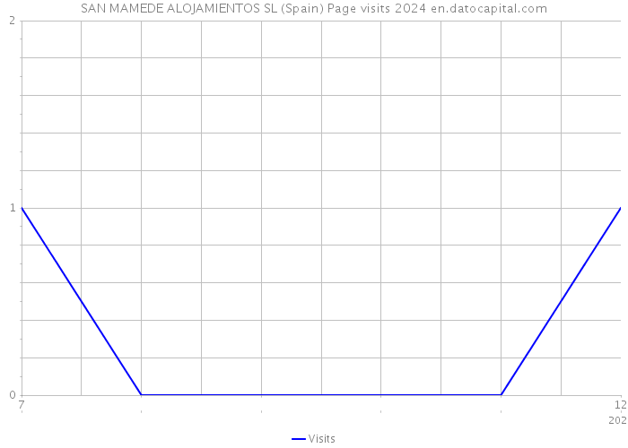 SAN MAMEDE ALOJAMIENTOS SL (Spain) Page visits 2024 