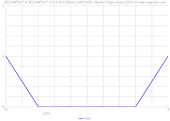 SEGURETAT & SEGURETAT 2023 SOCIEDAD LIMITADA (Spain) Page visits 2024 