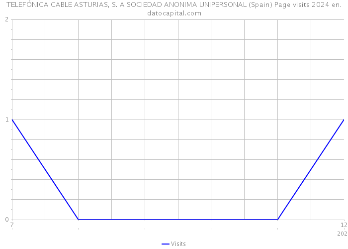 TELEFÓNICA CABLE ASTURIAS, S. A SOCIEDAD ANONIMA UNIPERSONAL (Spain) Page visits 2024 