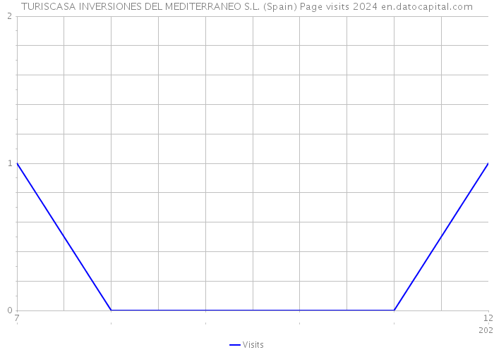 TURISCASA INVERSIONES DEL MEDITERRANEO S.L. (Spain) Page visits 2024 