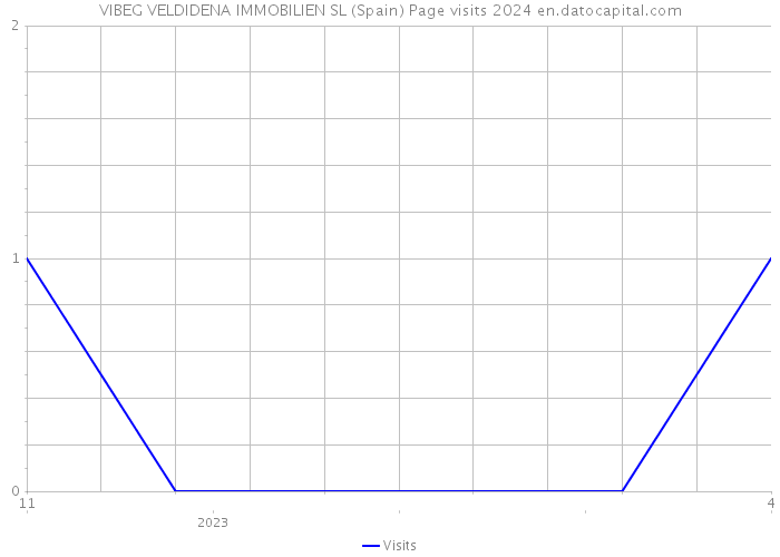 VIBEG VELDIDENA IMMOBILIEN SL (Spain) Page visits 2024 
