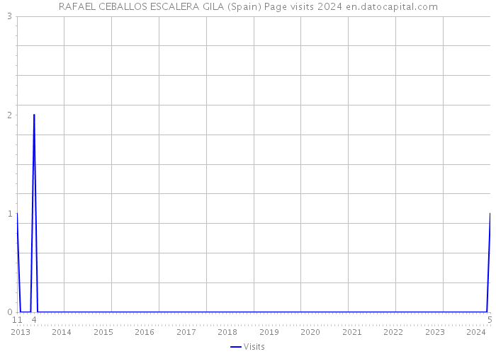 RAFAEL CEBALLOS ESCALERA GILA (Spain) Page visits 2024 