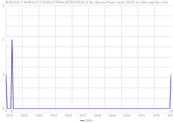 BURGOS Y MURILLO CONSULTORIA ESTRATEGICA SL (Spain) Page visits 2024 