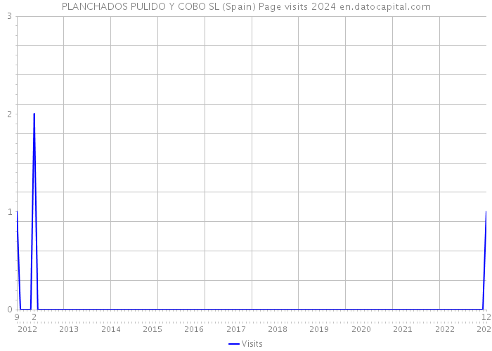 PLANCHADOS PULIDO Y COBO SL (Spain) Page visits 2024 