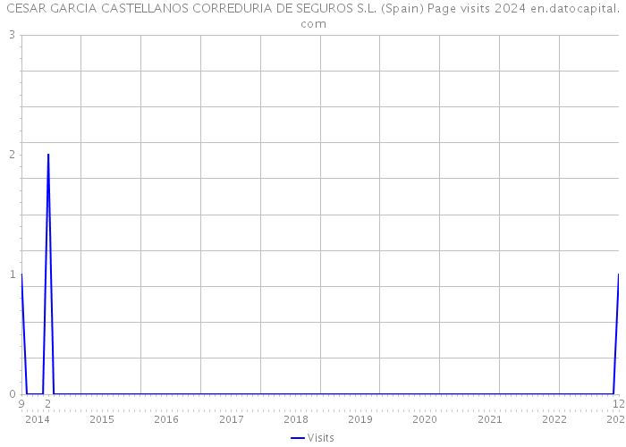 CESAR GARCIA CASTELLANOS CORREDURIA DE SEGUROS S.L. (Spain) Page visits 2024 