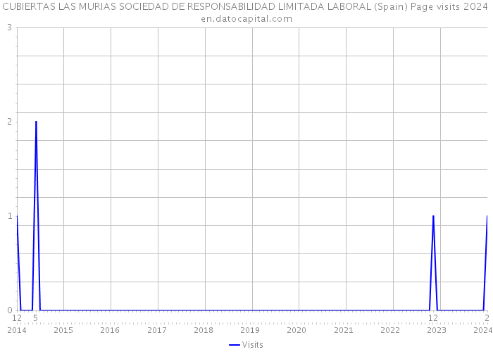 CUBIERTAS LAS MURIAS SOCIEDAD DE RESPONSABILIDAD LIMITADA LABORAL (Spain) Page visits 2024 