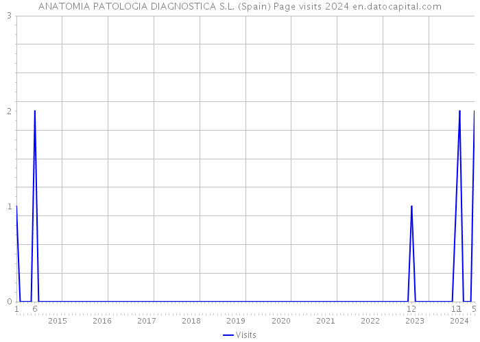 ANATOMIA PATOLOGIA DIAGNOSTICA S.L. (Spain) Page visits 2024 