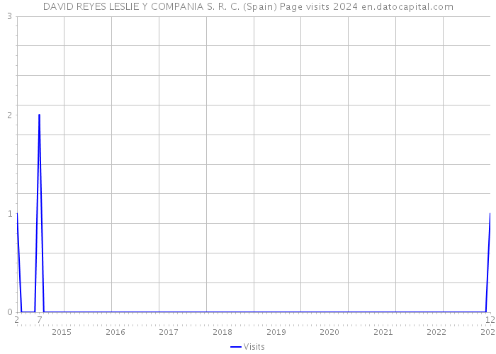 DAVID REYES LESLIE Y COMPANIA S. R. C. (Spain) Page visits 2024 