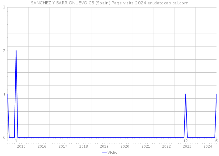 SANCHEZ Y BARRIONUEVO CB (Spain) Page visits 2024 