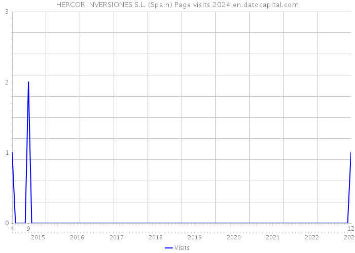 HERCOR INVERSIONES S.L. (Spain) Page visits 2024 
