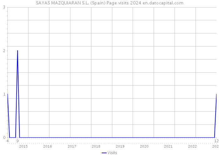 SAYAS MAZQUIARAN S.L. (Spain) Page visits 2024 