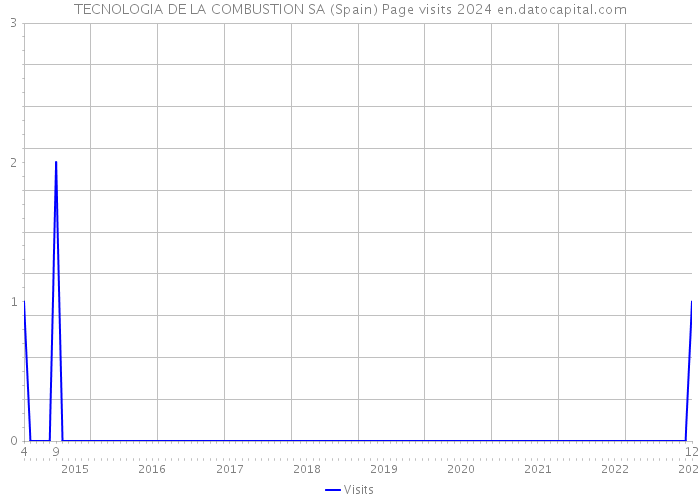 TECNOLOGIA DE LA COMBUSTION SA (Spain) Page visits 2024 