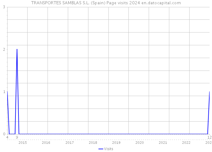 TRANSPORTES SAMBLAS S.L. (Spain) Page visits 2024 