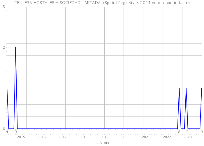 TEULERA HOSTALERIA SOCIEDAD LIMITADA. (Spain) Page visits 2024 