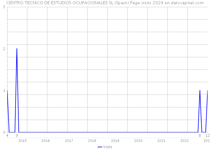 CENTRO TECNICO DE ESTUDIOS OCUPACIONALES SL (Spain) Page visits 2024 