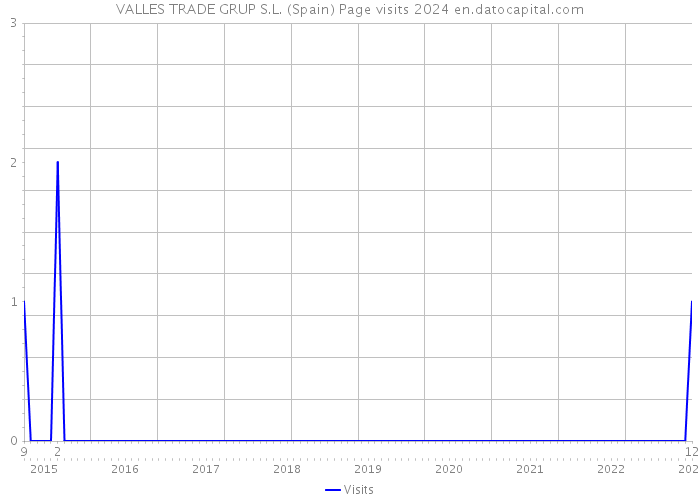 VALLES TRADE GRUP S.L. (Spain) Page visits 2024 