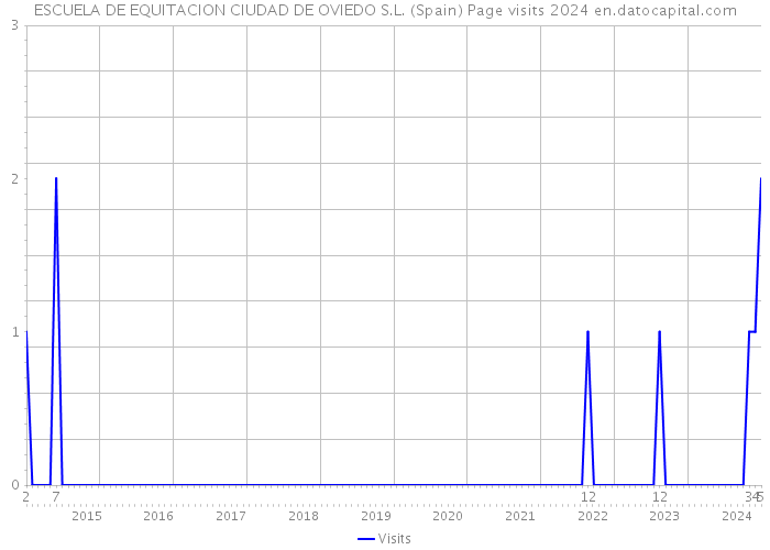 ESCUELA DE EQUITACION CIUDAD DE OVIEDO S.L. (Spain) Page visits 2024 