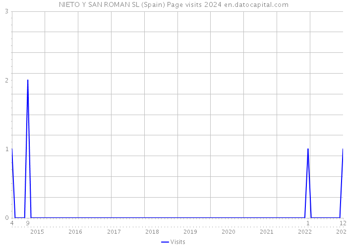 NIETO Y SAN ROMAN SL (Spain) Page visits 2024 