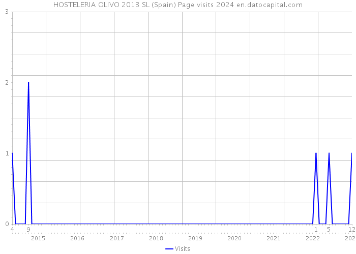 HOSTELERIA OLIVO 2013 SL (Spain) Page visits 2024 