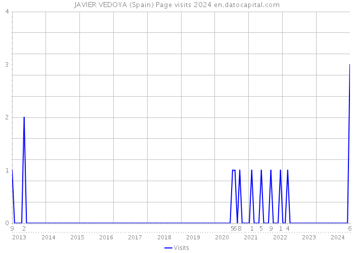 JAVIER VEDOYA (Spain) Page visits 2024 