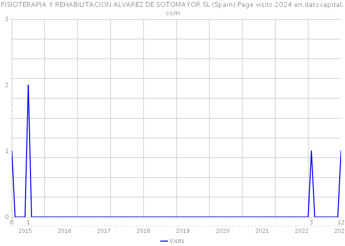 FISIOTERAPIA Y REHABILITACION ALVAREZ DE SOTOMAYOR SL (Spain) Page visits 2024 