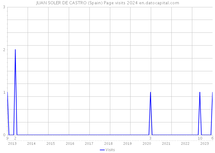 JUAN SOLER DE CASTRO (Spain) Page visits 2024 