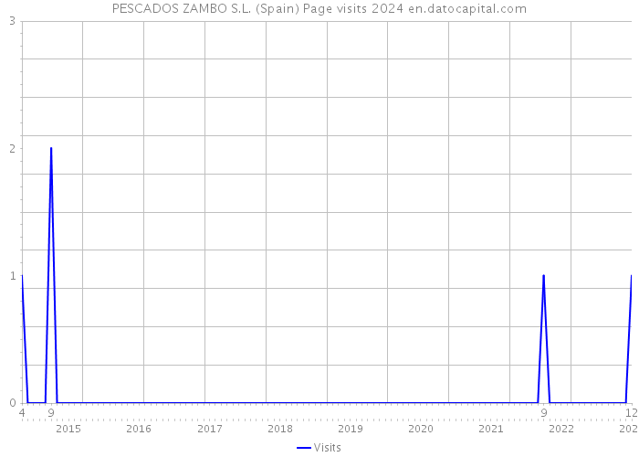 PESCADOS ZAMBO S.L. (Spain) Page visits 2024 