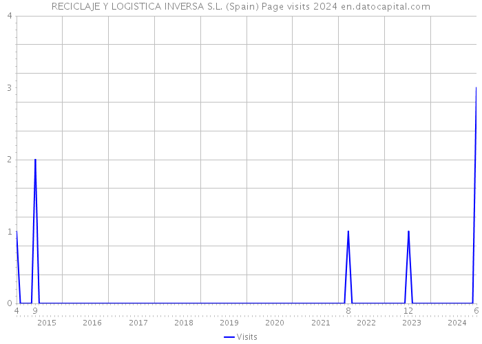 RECICLAJE Y LOGISTICA INVERSA S.L. (Spain) Page visits 2024 