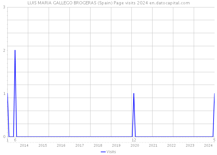 LUIS MARIA GALLEGO BROGERAS (Spain) Page visits 2024 