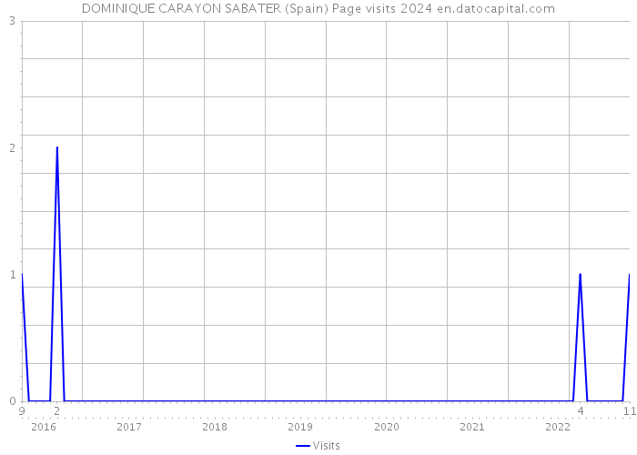 DOMINIQUE CARAYON SABATER (Spain) Page visits 2024 