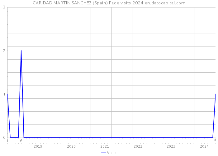 CARIDAD MARTIN SANCHEZ (Spain) Page visits 2024 