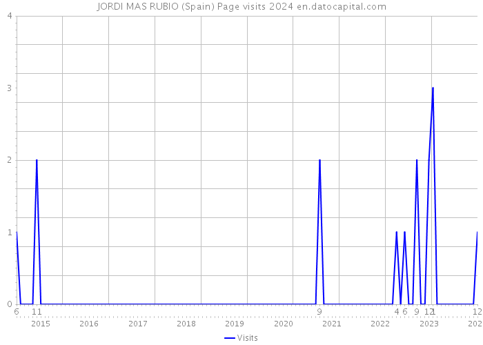 JORDI MAS RUBIO (Spain) Page visits 2024 