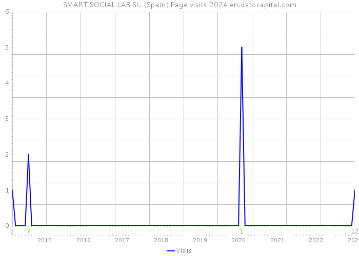 SMART SOCIAL LAB SL. (Spain) Page visits 2024 