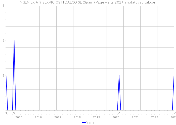 INGENIERIA Y SERVICIOS HIDALGO SL (Spain) Page visits 2024 