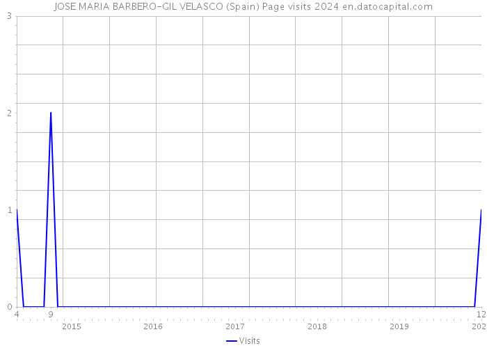 JOSE MARIA BARBERO-GIL VELASCO (Spain) Page visits 2024 