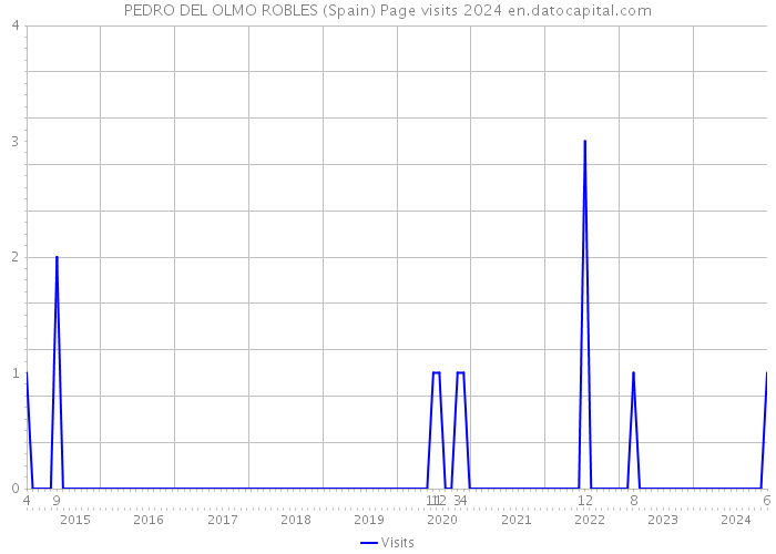 PEDRO DEL OLMO ROBLES (Spain) Page visits 2024 