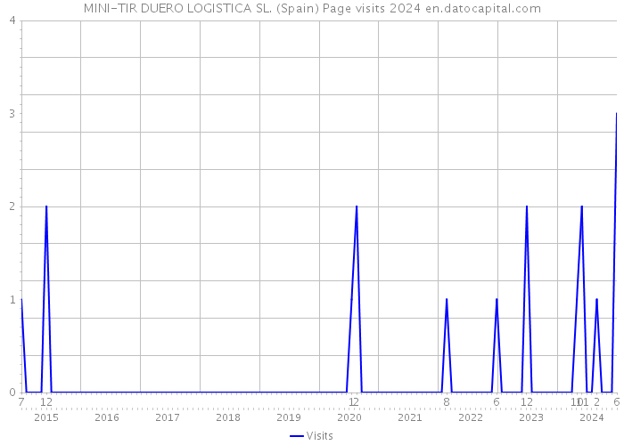 MINI-TIR DUERO LOGISTICA SL. (Spain) Page visits 2024 