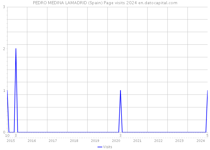 PEDRO MEDINA LAMADRID (Spain) Page visits 2024 