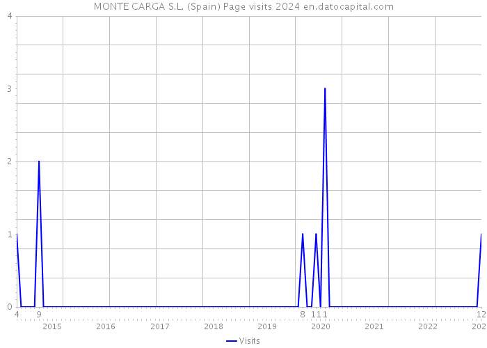 MONTE CARGA S.L. (Spain) Page visits 2024 