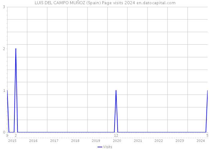 LUIS DEL CAMPO MUÑOZ (Spain) Page visits 2024 