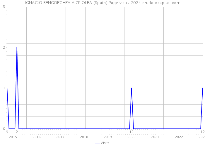 IGNACIO BENGOECHEA AIZPIOLEA (Spain) Page visits 2024 