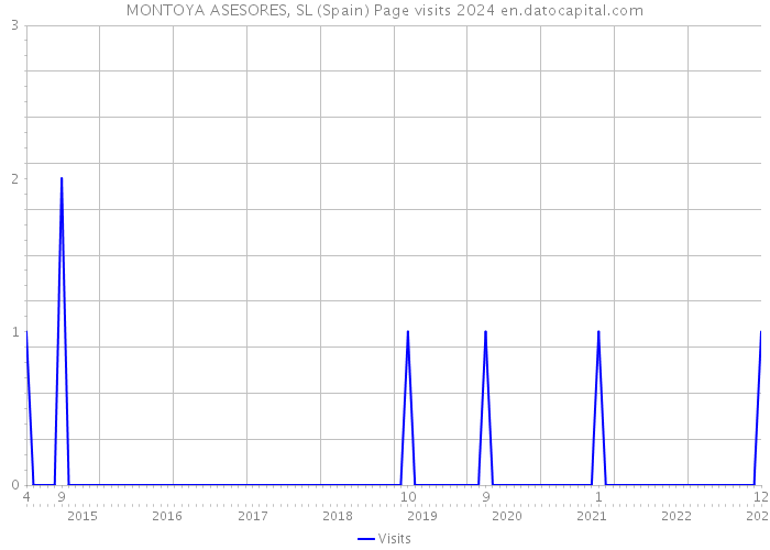 MONTOYA ASESORES, SL (Spain) Page visits 2024 