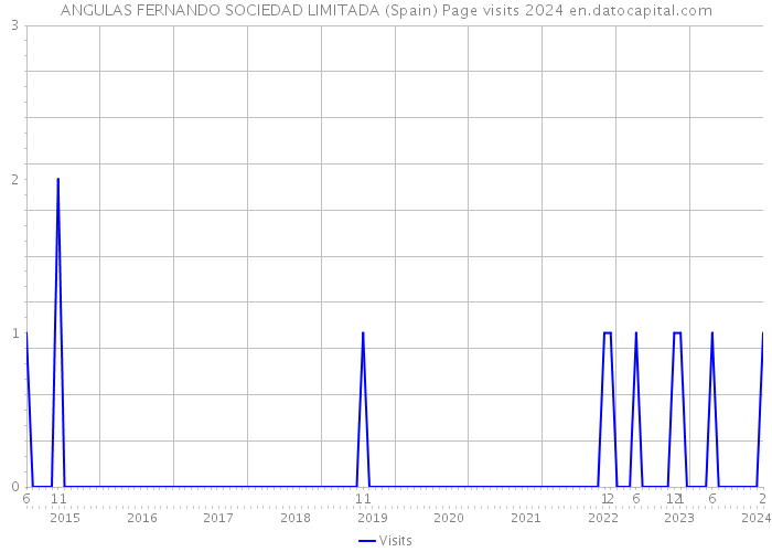 ANGULAS FERNANDO SOCIEDAD LIMITADA (Spain) Page visits 2024 