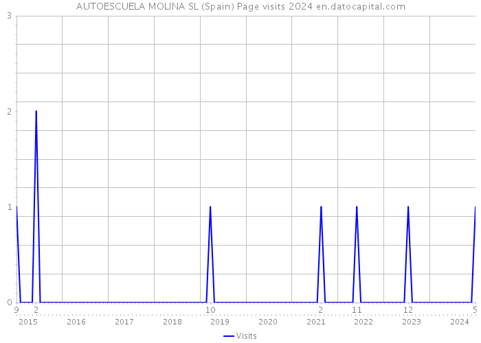 AUTOESCUELA MOLINA SL (Spain) Page visits 2024 
