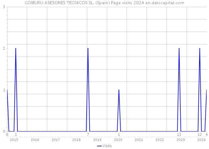 GOIBURU ASESORES TECNICOS SL. (Spain) Page visits 2024 