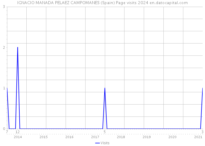 IGNACIO MANADA PELAEZ CAMPOMANES (Spain) Page visits 2024 