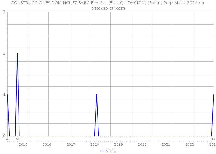 CONSTRUCCIONES DOMINGUEZ BARCIELA S.L. (EN LIQUIDACION) (Spain) Page visits 2024 